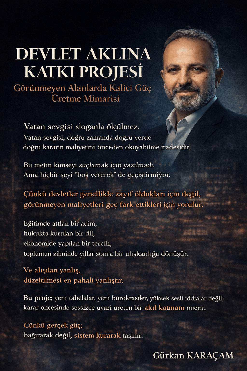 DEVLET AKLINA KATKI PROJESİ: GÖRÜNMEYEN ALANLARDA KALICI GÜÇ ÜRETME&nbsp;MİMARİSİ